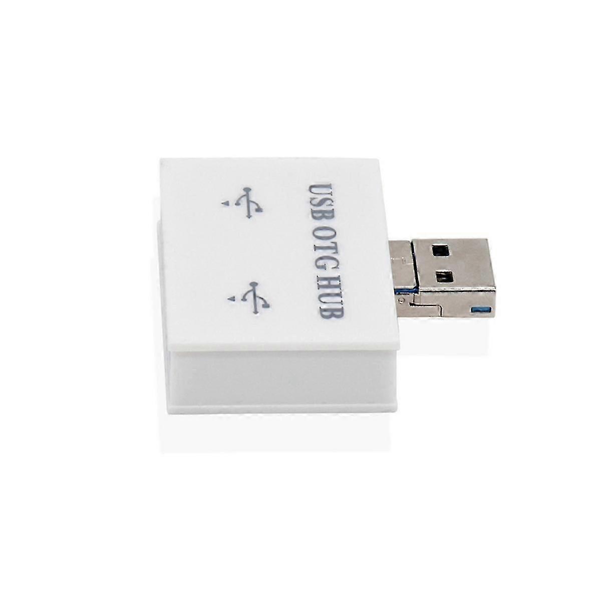 USB Hub Adapter Converter Male To Twin Charger Dual 2 Port for PC Computer Accessories USB 2.0 Splitter Hub 2 Ports,B