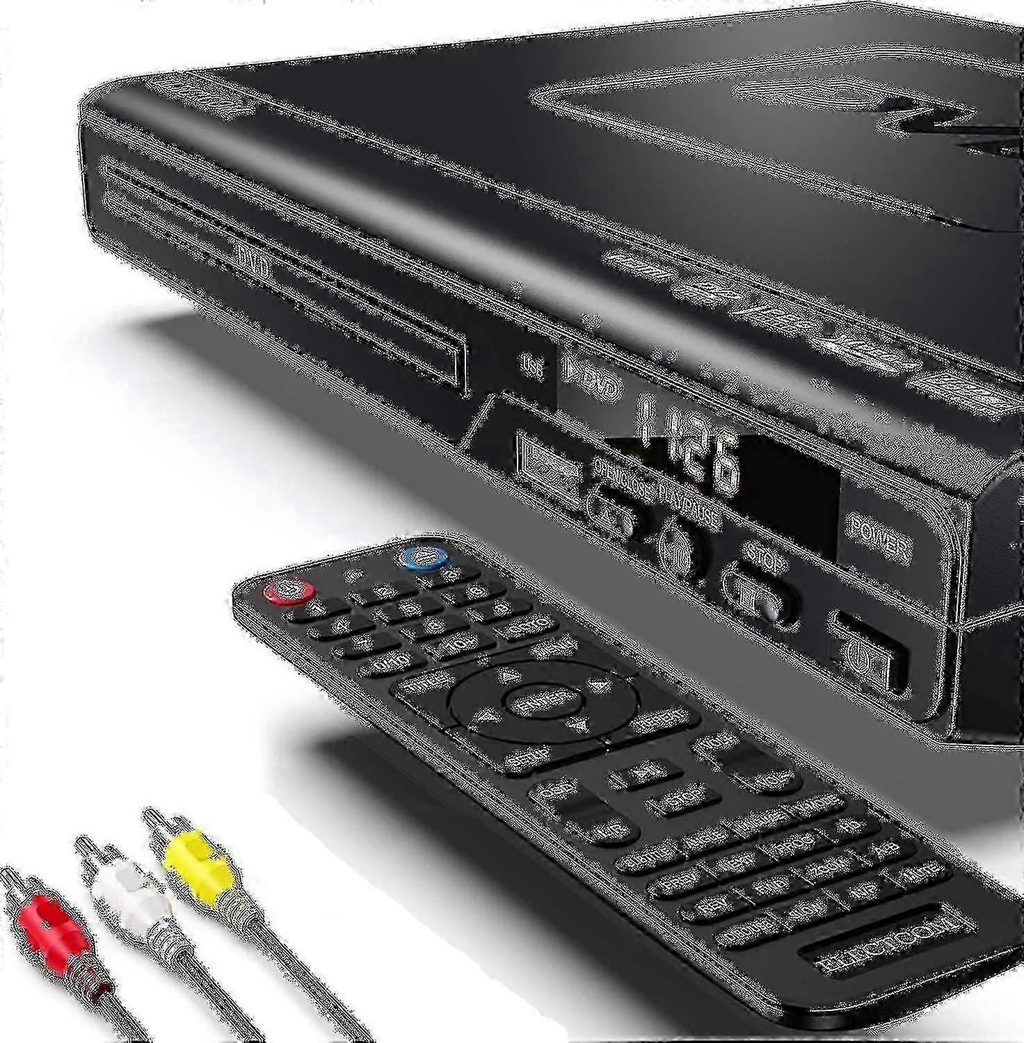 DVD Player for TV with Blu-ray, Remote Control, HDMI Cable by Wigslar