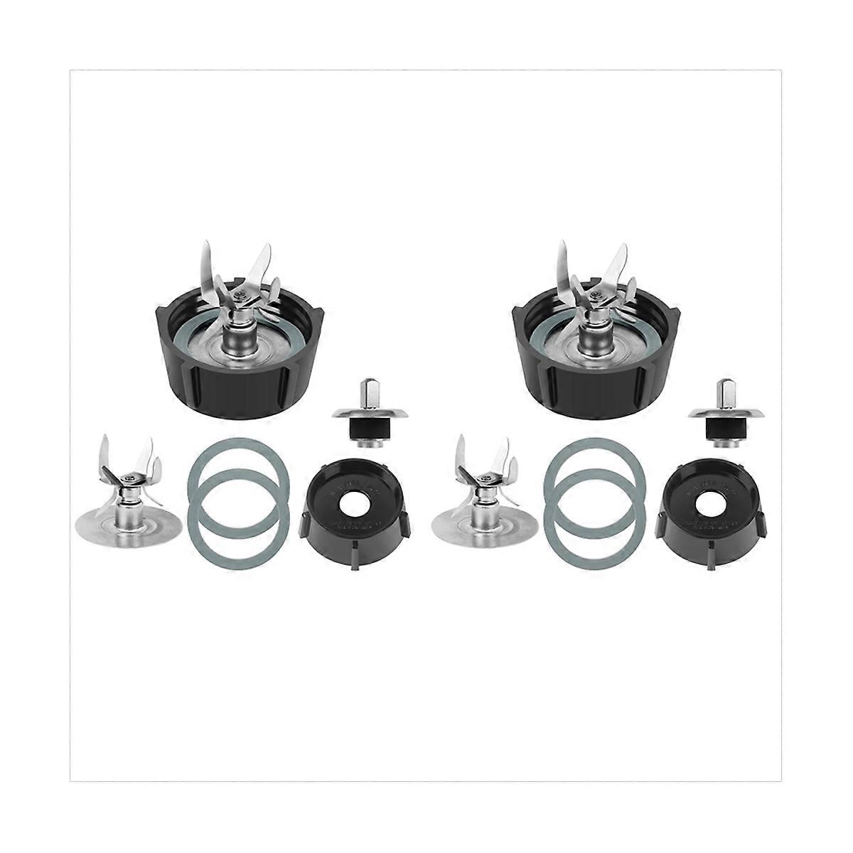 2X 6 Point Fusion Blade 4980 & 4902 Blender Jar Bottom Replacement Parts Compatible for Osterizer Bl