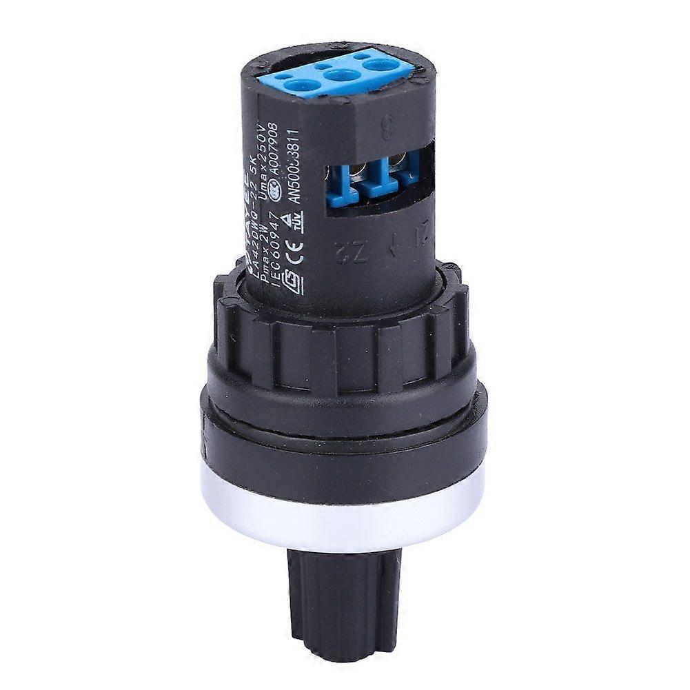 LA42DWQ High Accuracy Variable Speed Adjustable Single Circle Potentiometer 22mm 5K