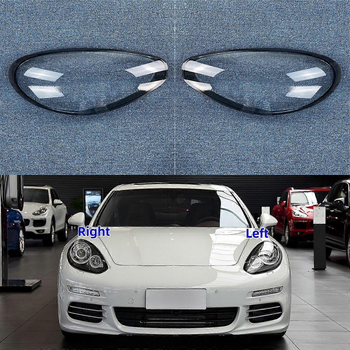 ポルシェパナメーラ2014 2015 2016ヘッドライトカバー透明ヘッドランプランプシェルプレキシガラスオリジナルランプシェード交換用ファンタスティック