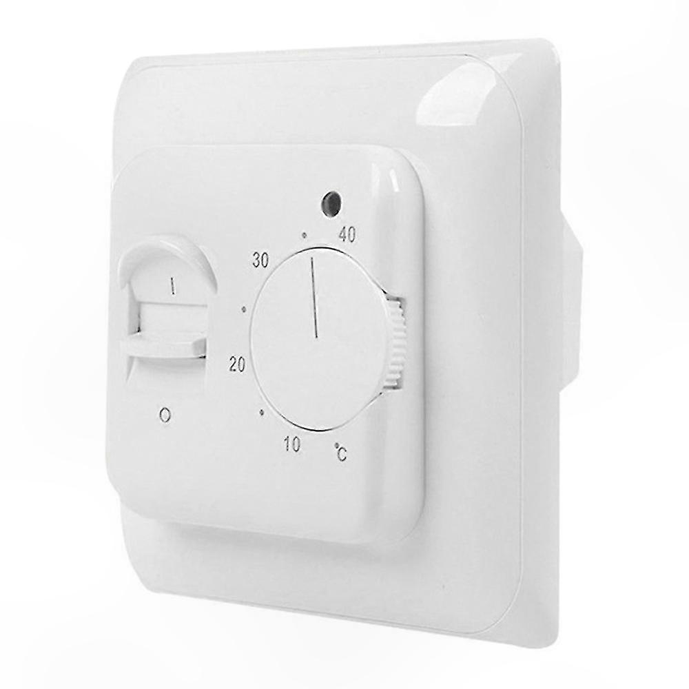 Programmable Thermostat for Electric and Water Floor Heating Systems with Temperature Control Panel