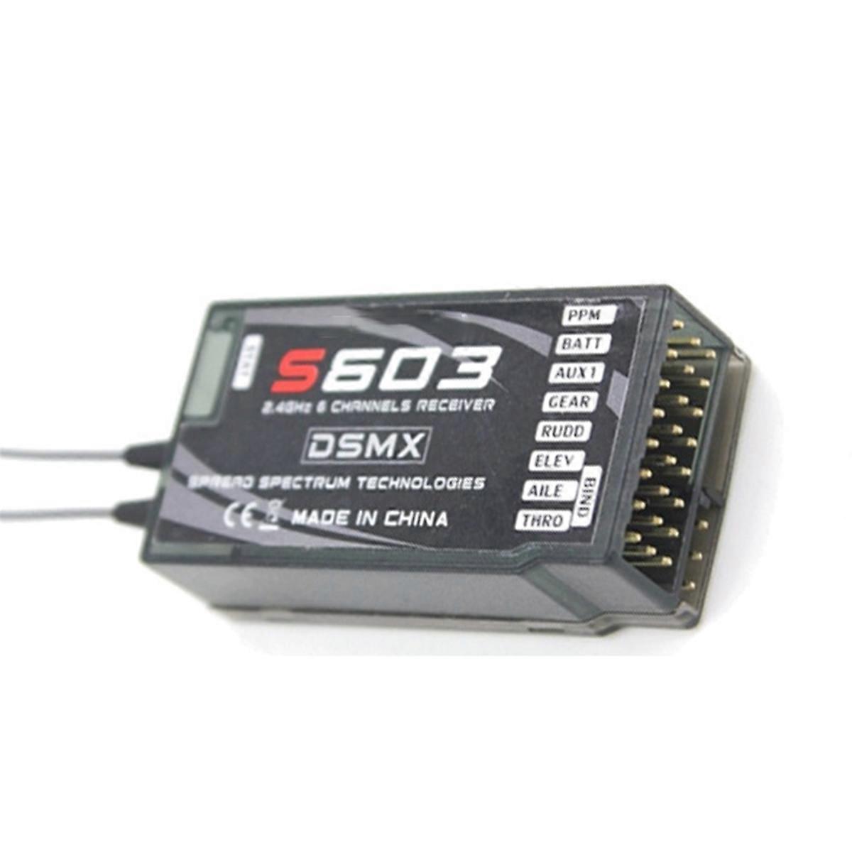 2.4GHz 6 Channel MKron DSM2 S603 RC Receiver for Model Aircraft Transmitter DX6i DX7 DX8 JR DSX7 DSX