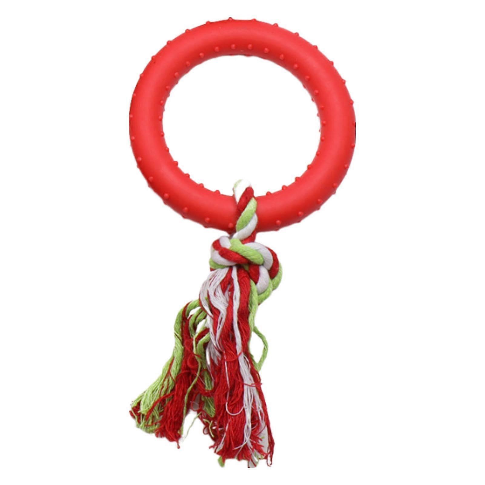 Rope Chew Toy for Small Dogs - Soft Cotton Oral Care Chew Toy, Teething Pet Toy, Food Grade Puppy Toy, Large Circles
