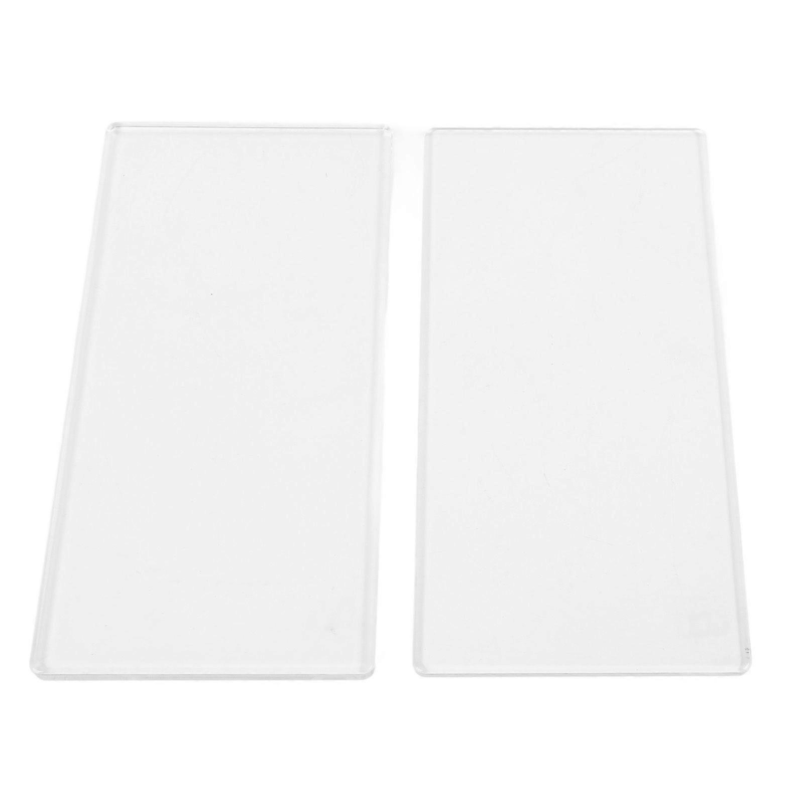 2Pcs Die Cut Machine Cutting Pad Clear PE Die Cutting Plate for Crafts Making 16 X 8cm