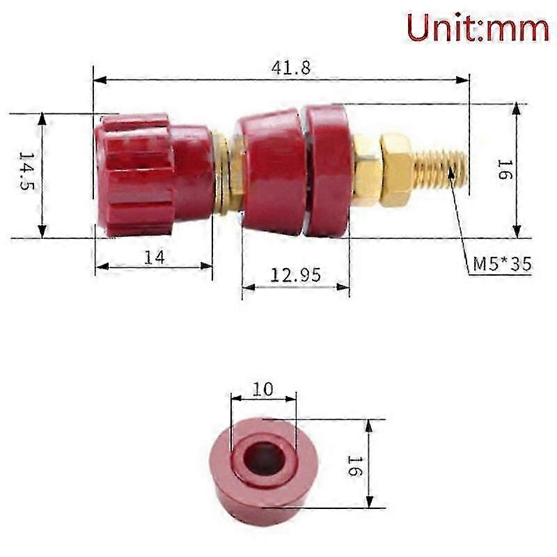 New 5/16 Stud Premium Remote Battery Power Junction Post Connector Terminal Kit Car Auto Power Supply Terminals Binding Post