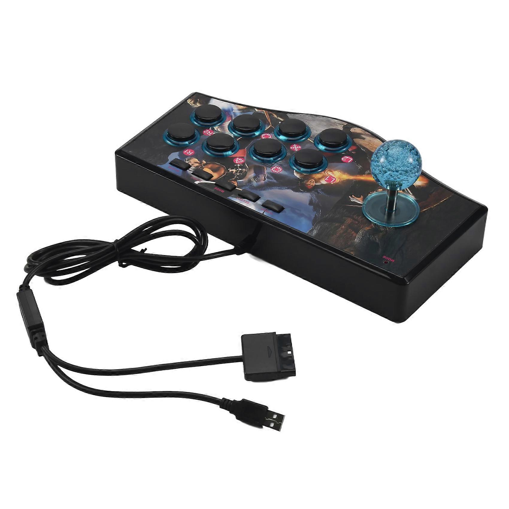 Retro Arcade Game Rocker Controller Usb Joystick Voor Ps2/Ps3/Pc/Android Smart Tv Ingebouwde Vibrator E