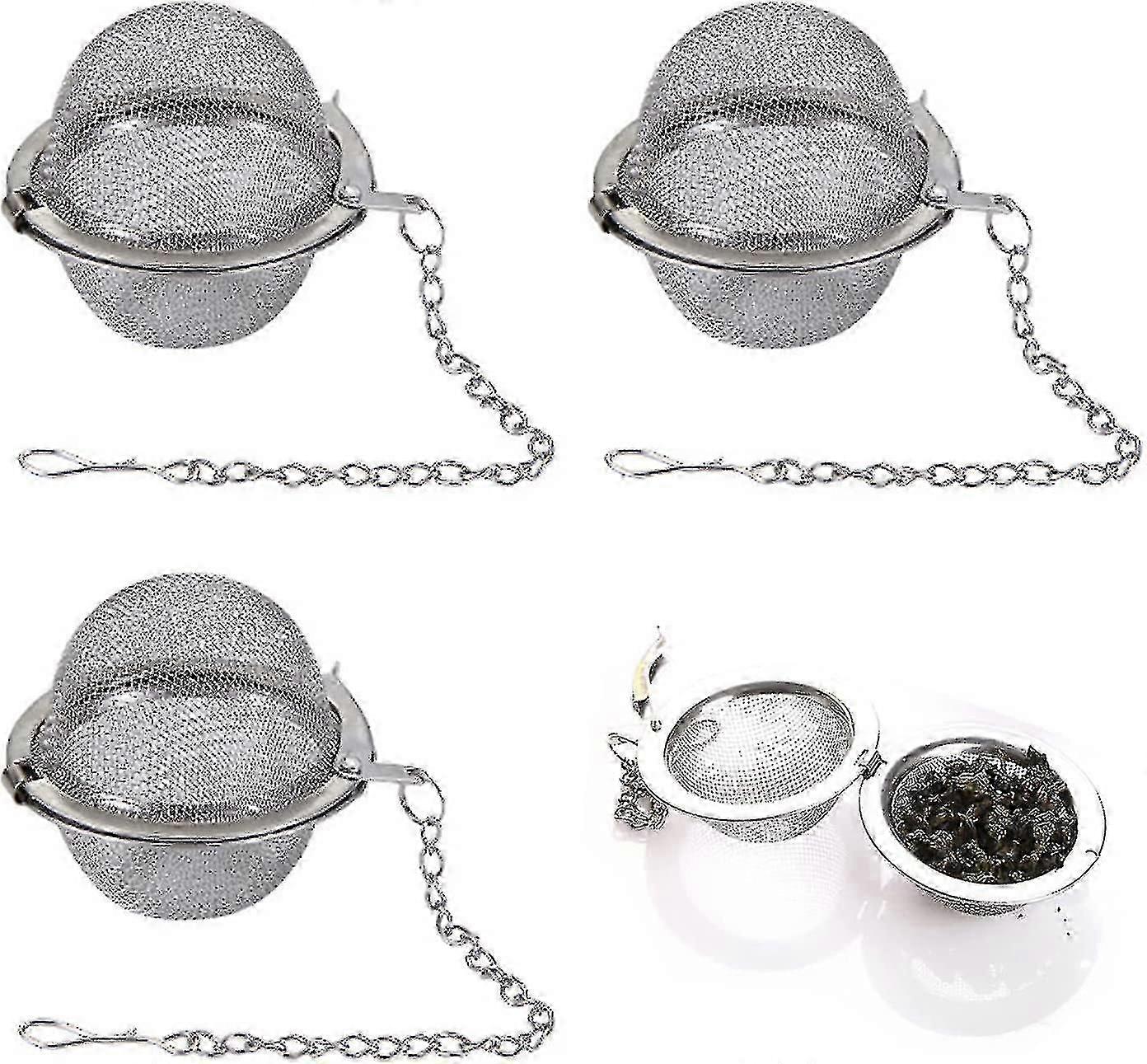 Premium Loose Leaf Tea Infusers - Upgraded 3-Piece Tea Strainer Set