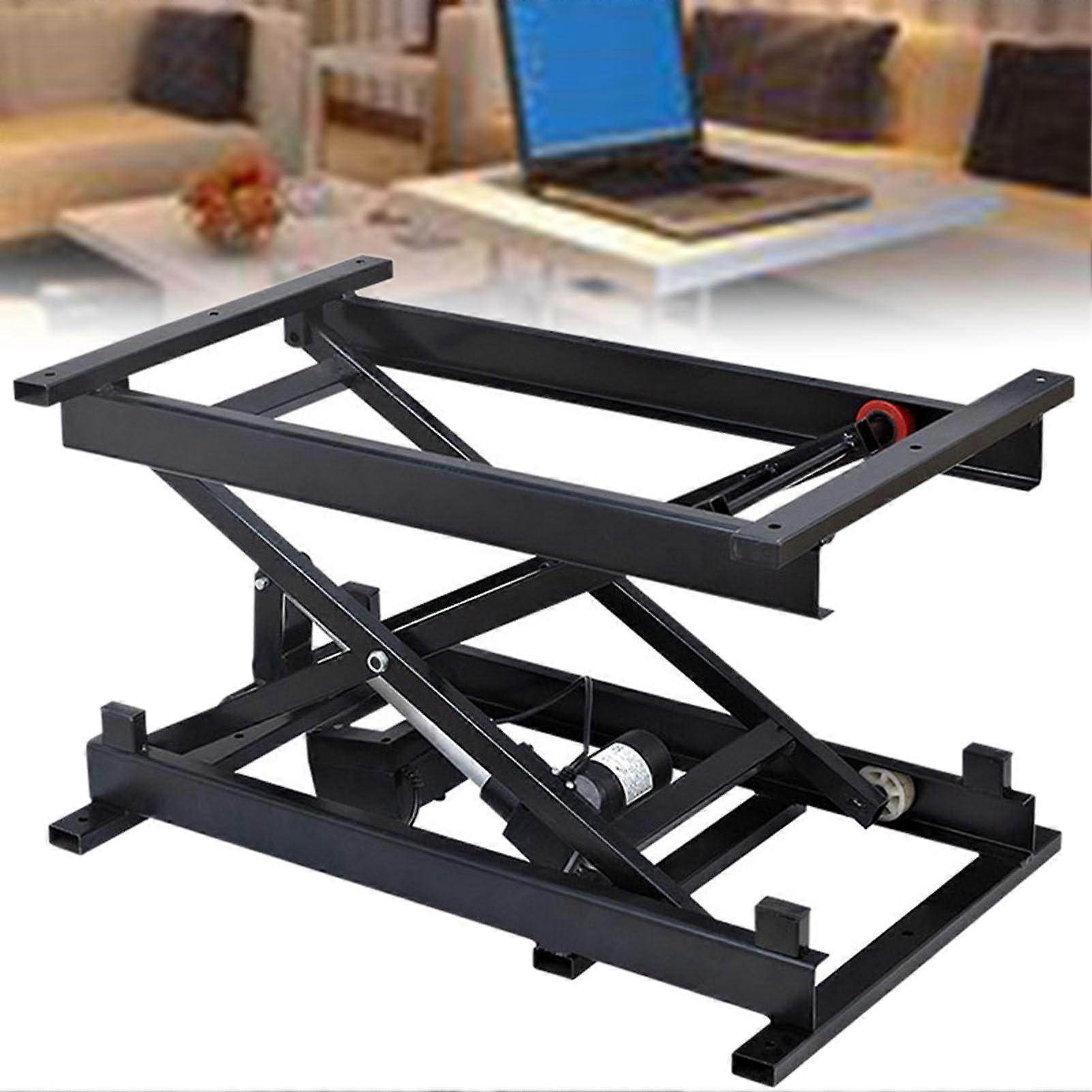 Electric Lifting Platform Scissor Lift Table 176 Lb Load With Wired Remote Control And Smart Home Accessories Compatible