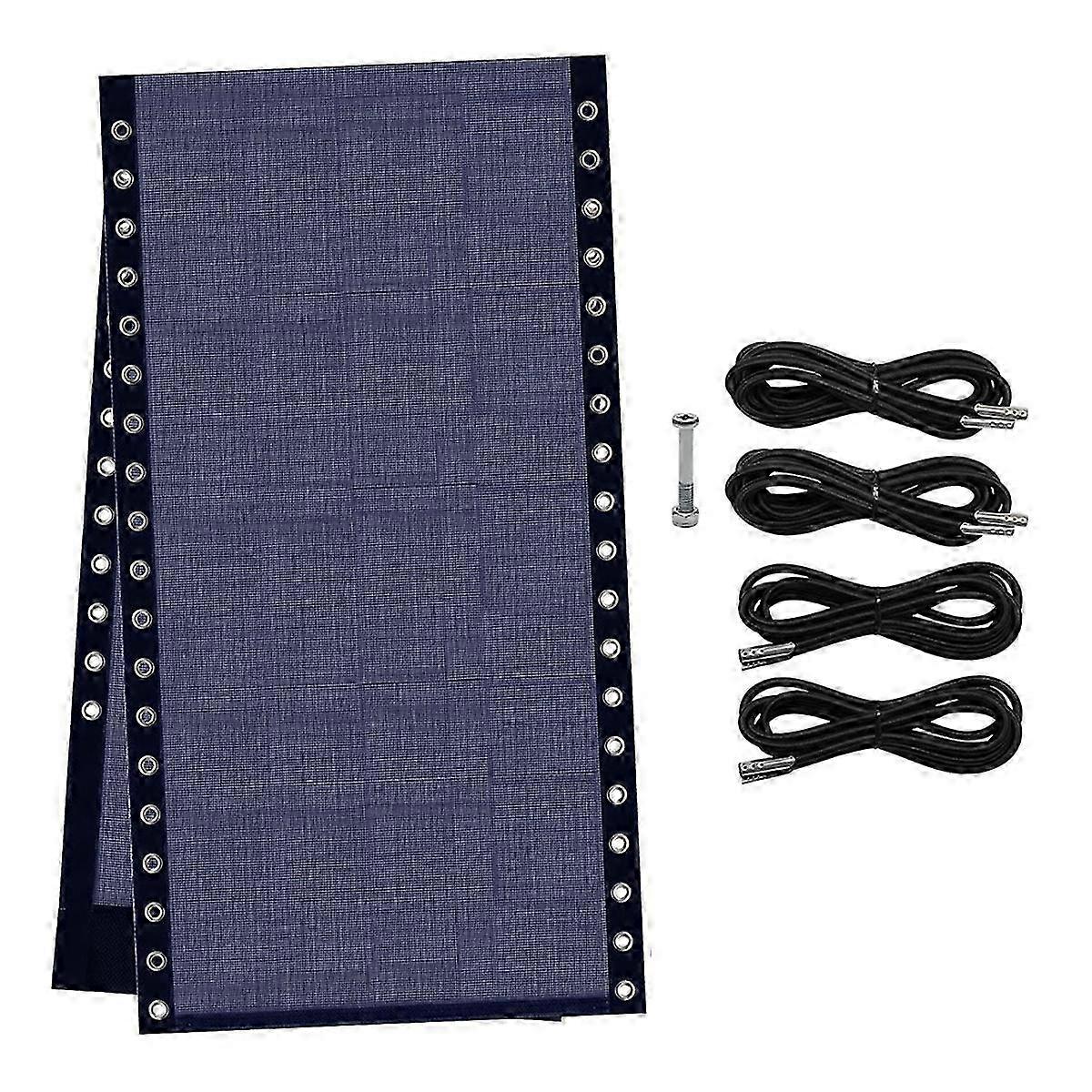Chair Replacement Fabric with 4 Bungee Cord Cloth Mesh Repair Kit C