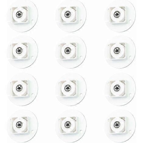 12 Pcs Self-Adhesive Transfer Casters, Ball Transfer Casters Solid Plastic
