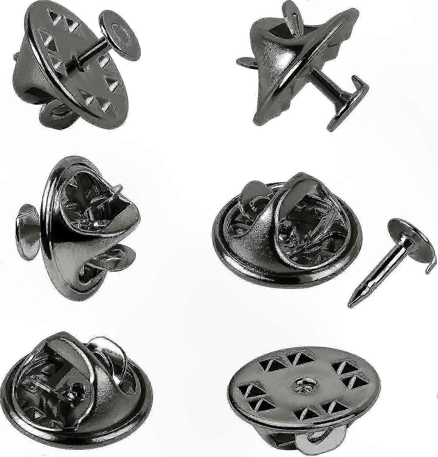 120 Pairs Silver Clutch Backs for 8mm Pins, Ideal for Crafting Projects