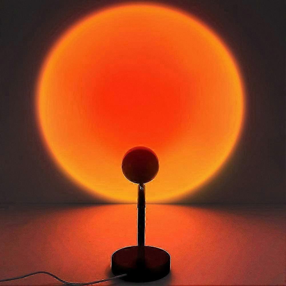 Romantic Mood Lighting with Sunset Effect, 180-Degree Rotation, Warm Red Glow for Ambiance Enhancement