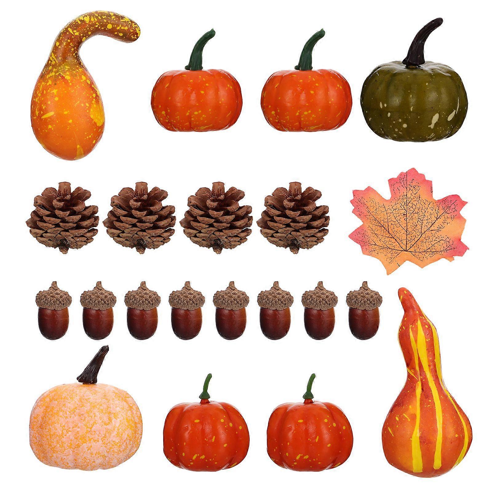 128Pcs Künstliche Kleine Kürbisse Halloween Kürbis Ornamente Fotografie Requisiten