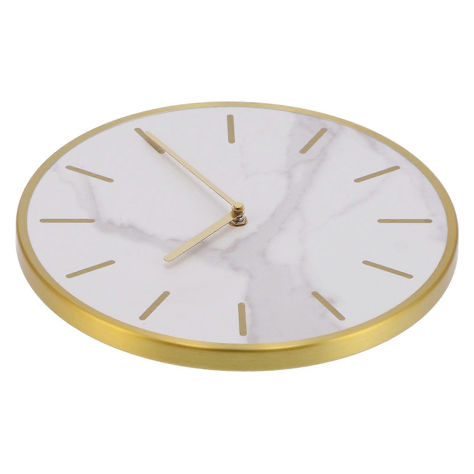 Modern 30x30cm Large Pendulum Cement Wall Clock, Silent Mute