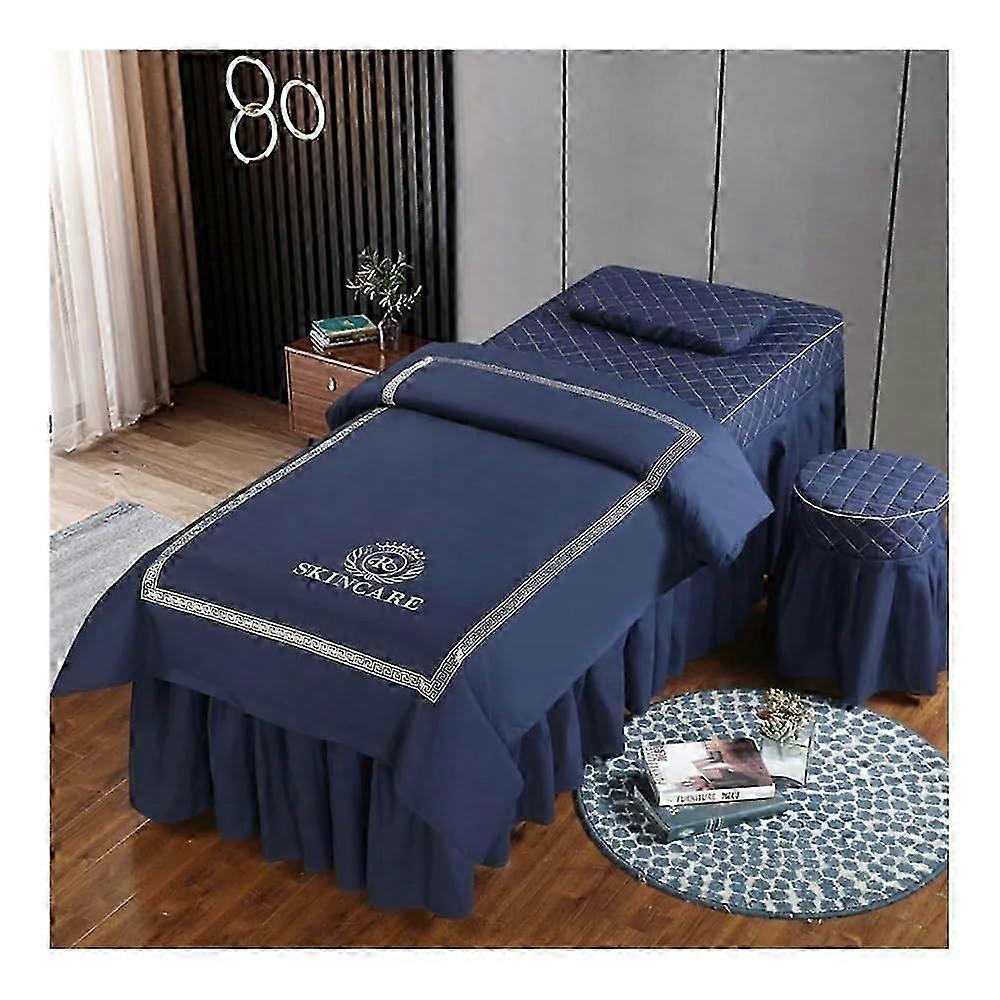 Sabanas Bedding Set for Beauty Salon Massage Spa, 4-Piece Duvet Cover Pillowcase, Size 190x70 cm