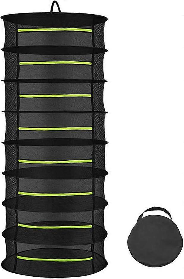 60cm Hanging Drying Net 8 Layer Herb Dryer, Foldable Drying Net for Hydroponic