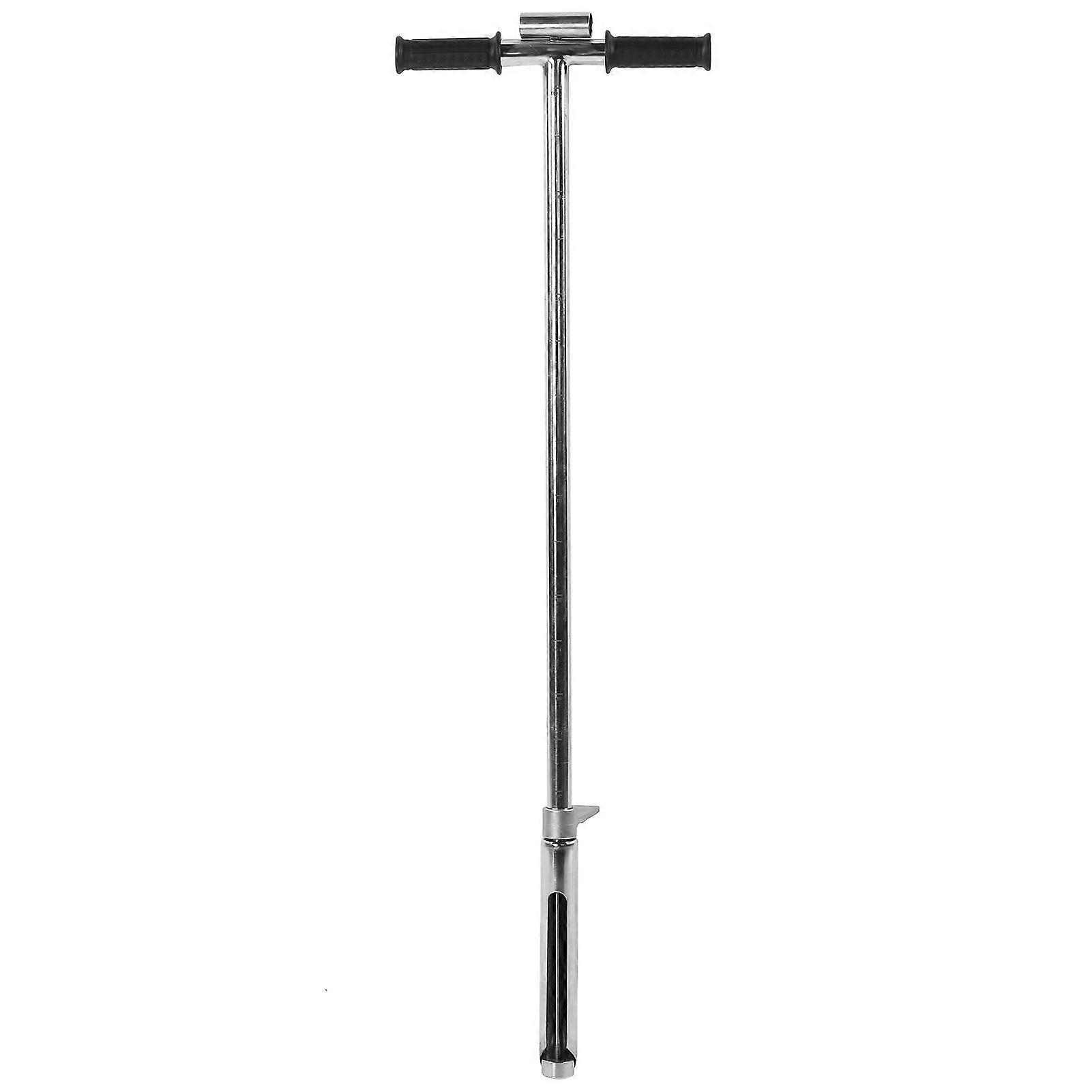 Soil Sampler Probe 105cm Length 38mm Mouth Stainless Steel Soil Sampling Probe Tool with Pedal