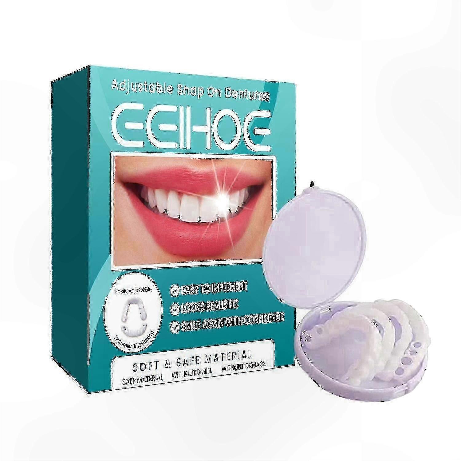 Temporary Teeth Repair Kit with Adjustable Snap-On Design for Alignment Correction