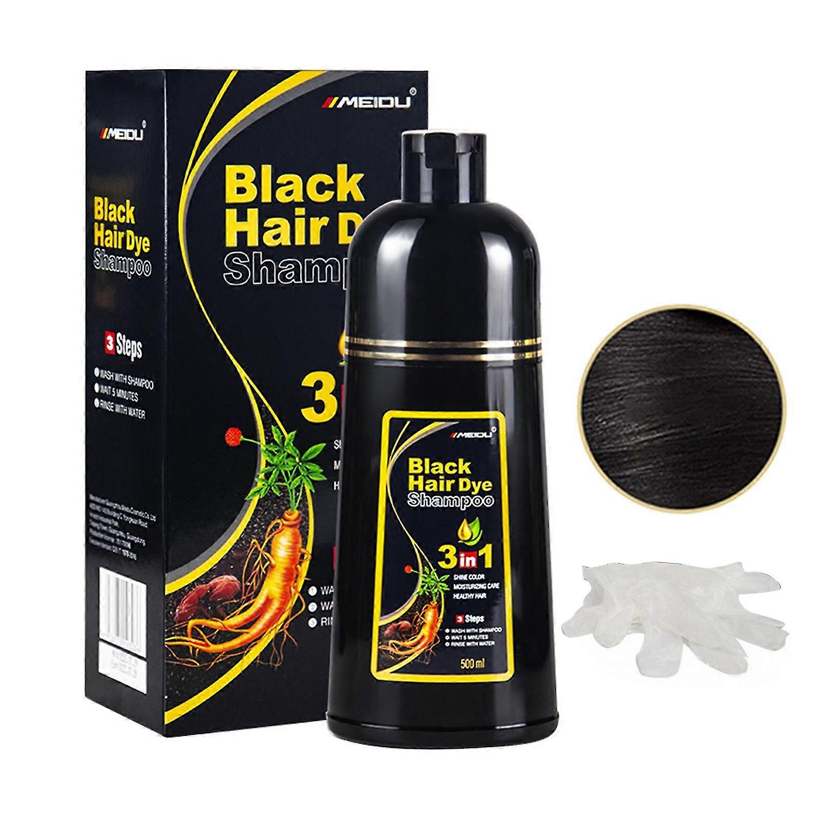 Convient pour unisexe 500ml Coloration Douce Shampooing Pâte Colorante Pour Cheveux Longs Courts