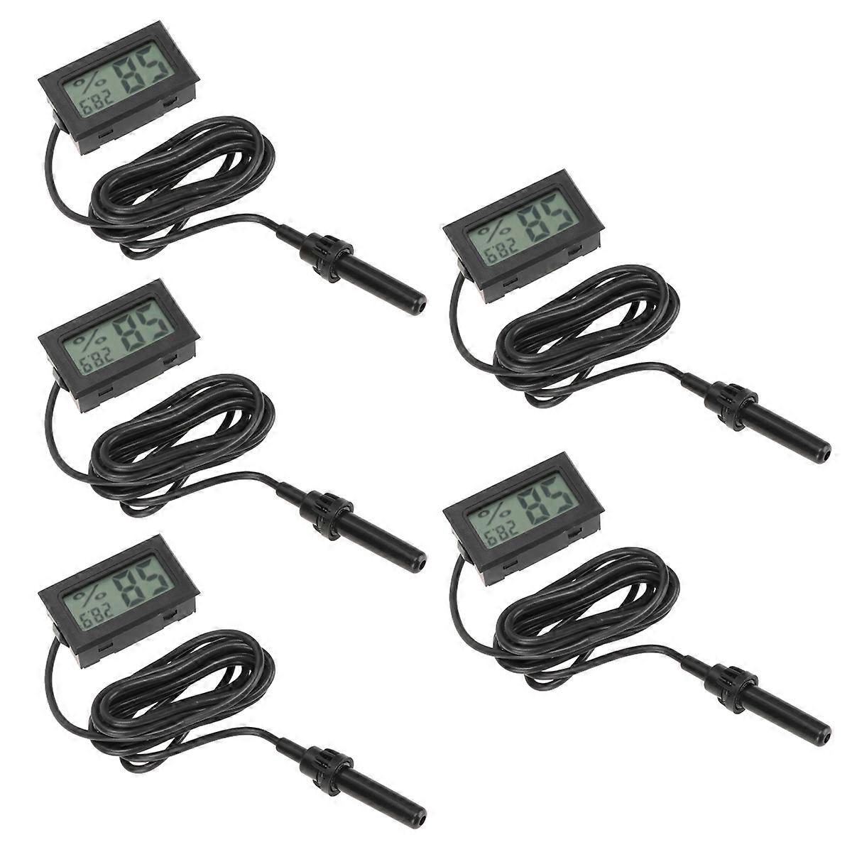 Digital Hygrometer for Measuring Use 5Pcs Mini Set