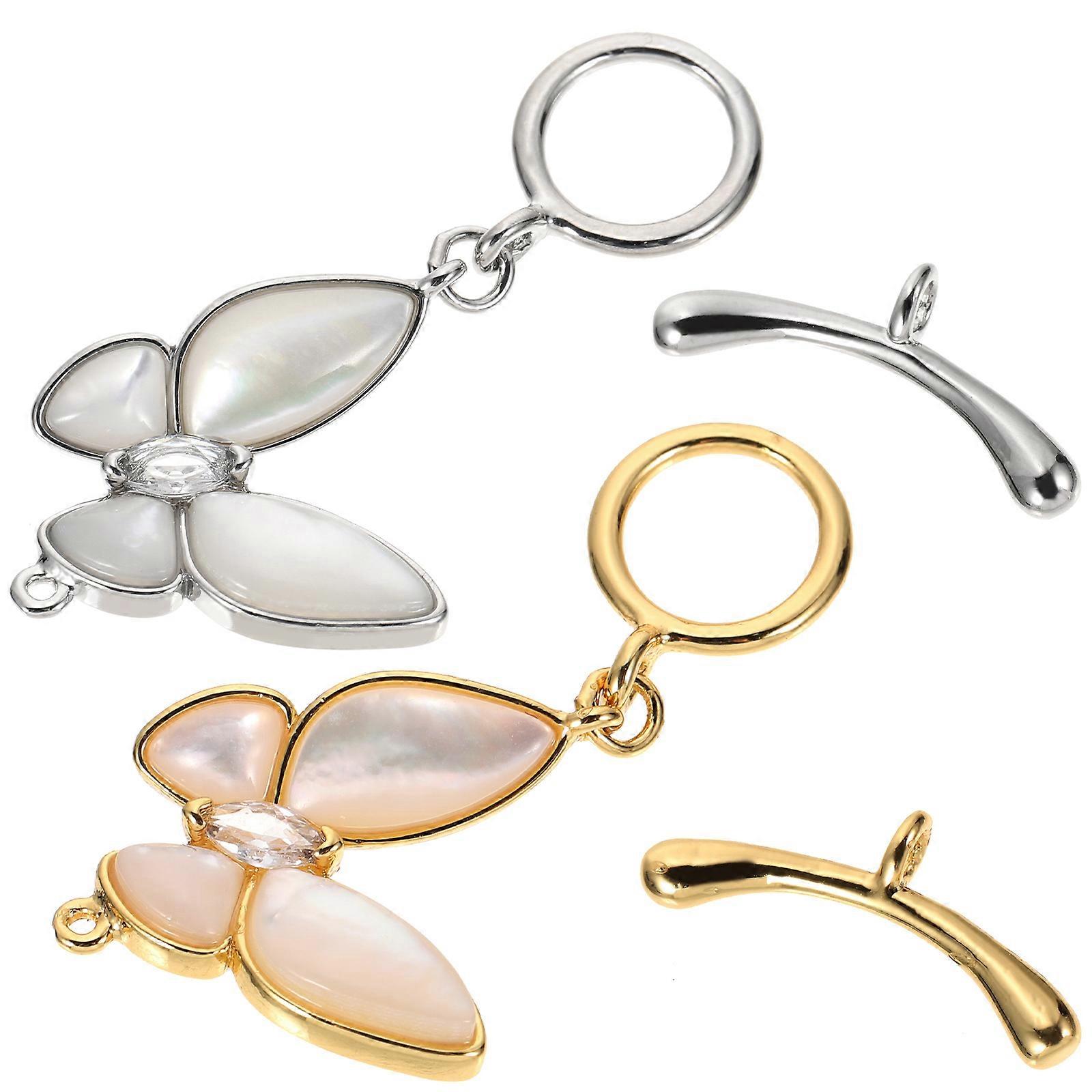 Necklace Clasp Connectors Extender Chains for Bracelet Use 4Pcs
