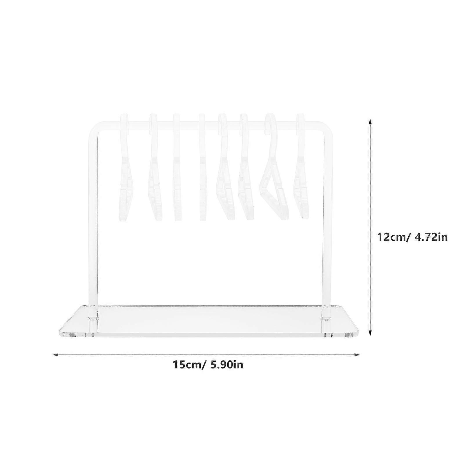 Acrylic Earring Display Stand for Storage with 3Sets Mirror Surface Base