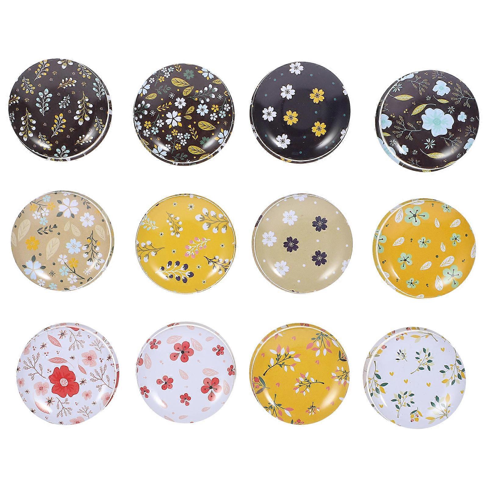 Mini Aromatherapy Candle Tinplate Box for Storage 12Pcs Assorted Color
