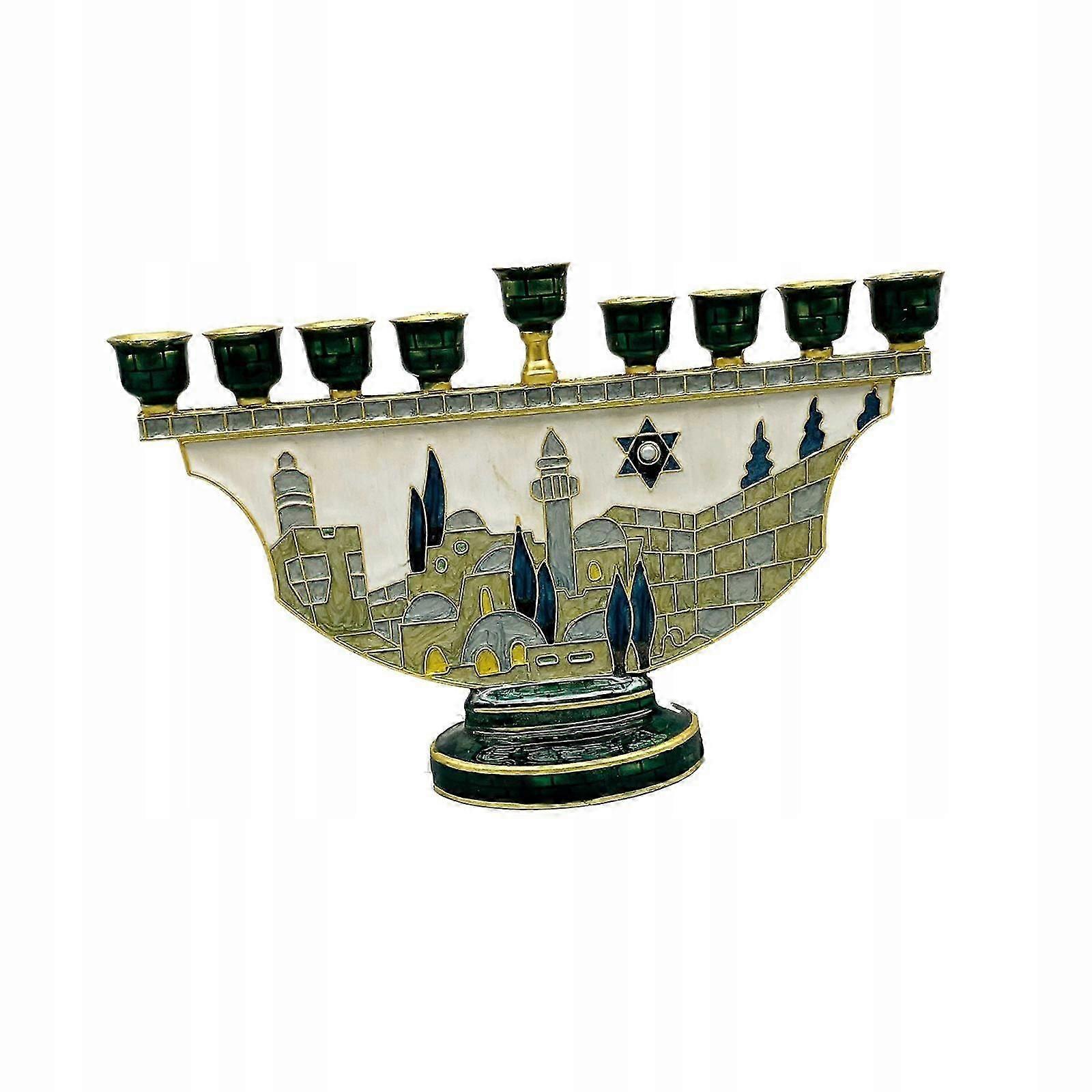 Hanukkah Decor Candlestick Table Centerpiece