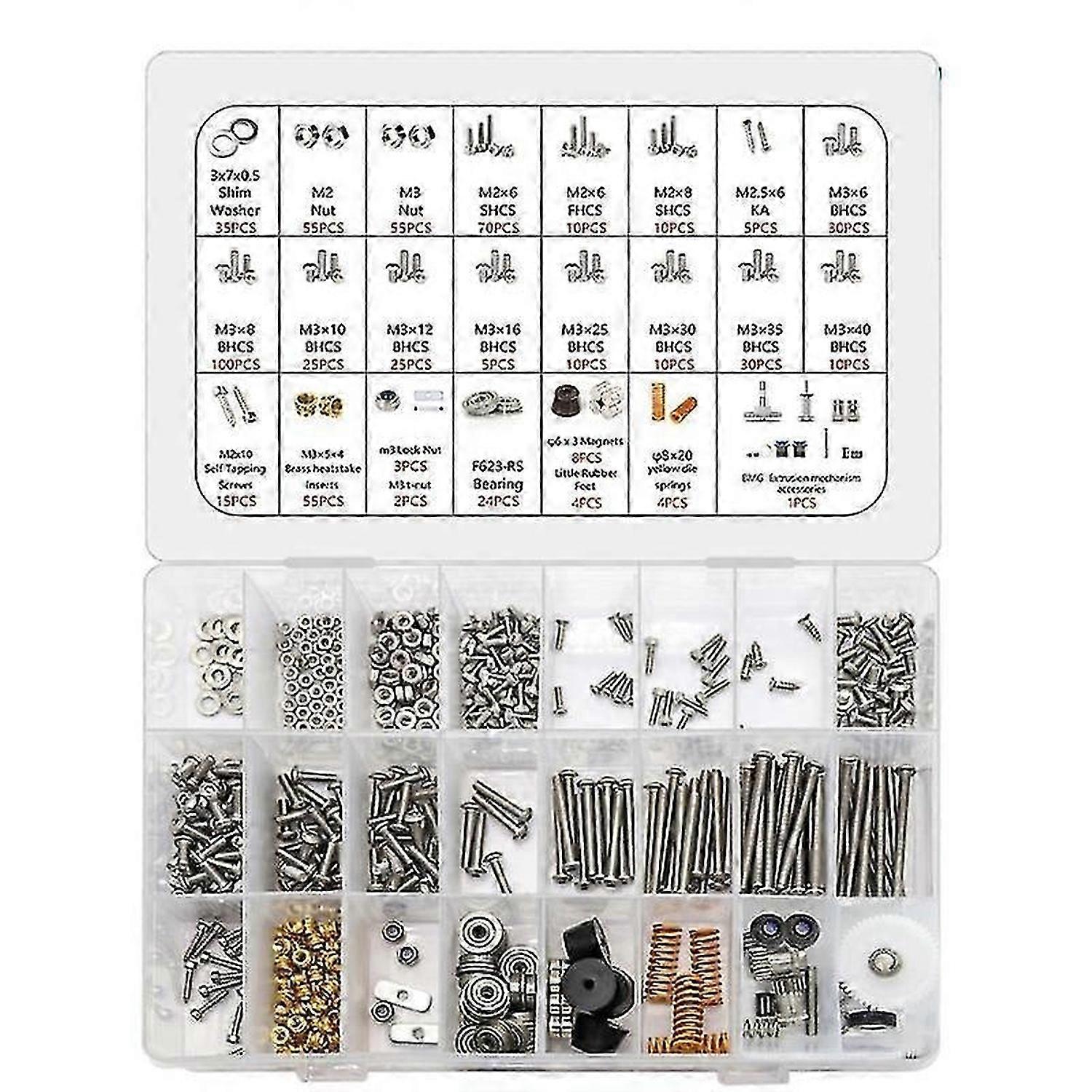 3D Printer Screws Full Kit Spare Part Full Kit for Voron 0.1/2.4/Trident