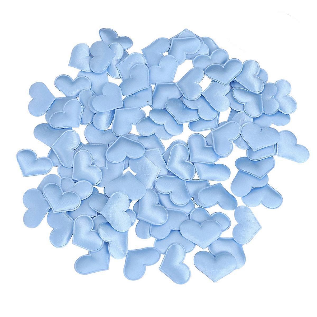 Sponge Heart Confetti Artificial Petals for Decoration 600Pcs Sky-Blue