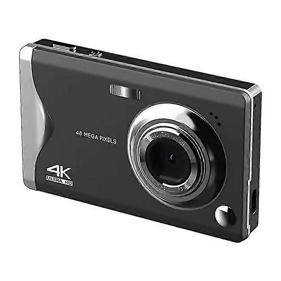 For 4k Hd Digital Camera 3inch Large Screen Autofocus Camerablack