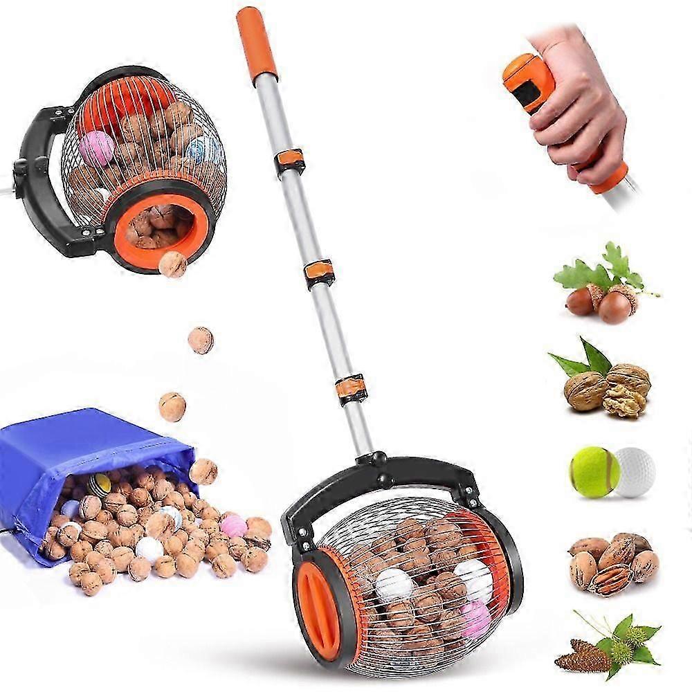 Acorn Picker Upper Roller - Manual Rolling Nut Collector, Multifunctional Walnut Picker Upper Roller, Leaf Picker Upper, Pecan Picker Upper, Nut Gathe