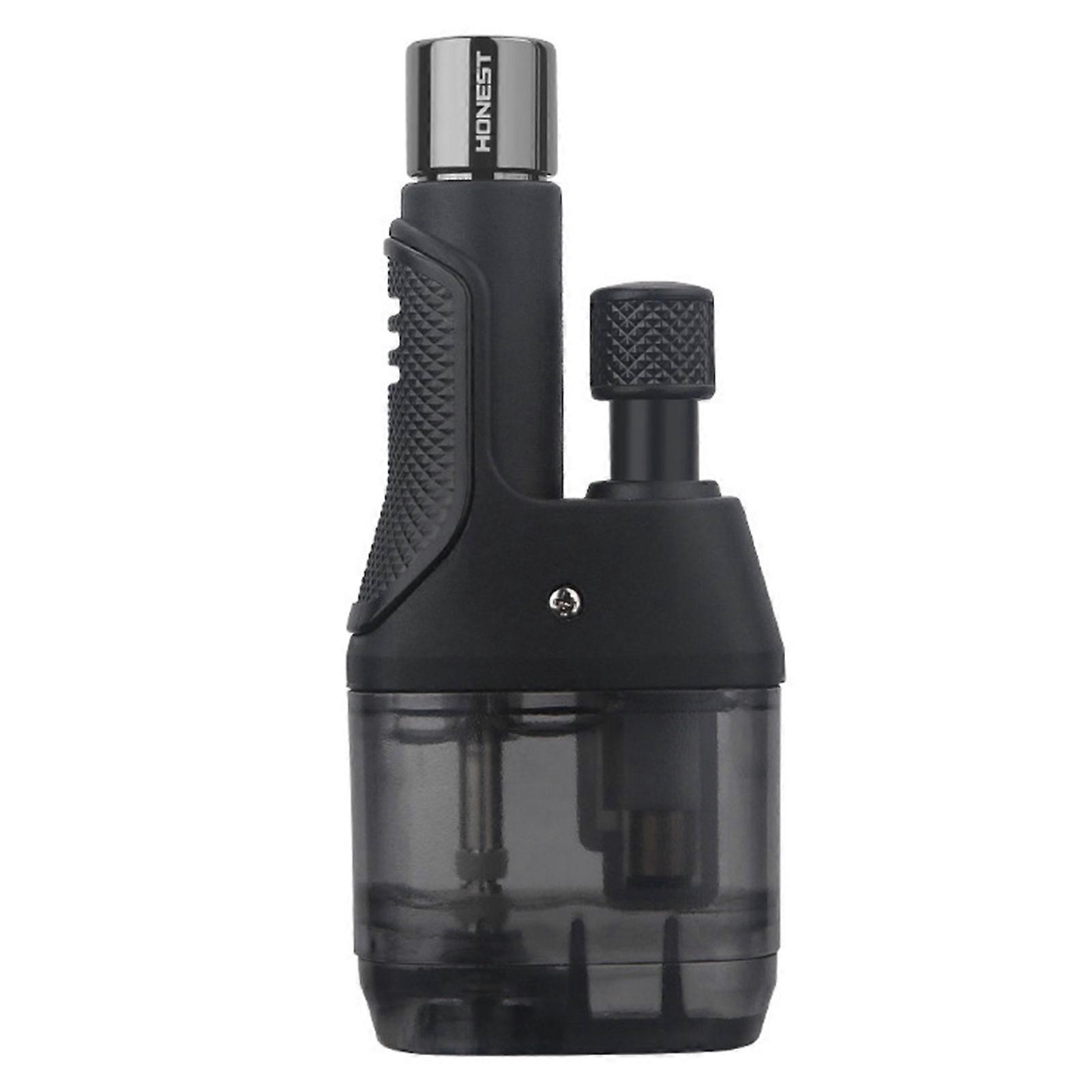 Transparent Blue Flame Torch Lighter Refillable Unique Transparent Design Present for Men