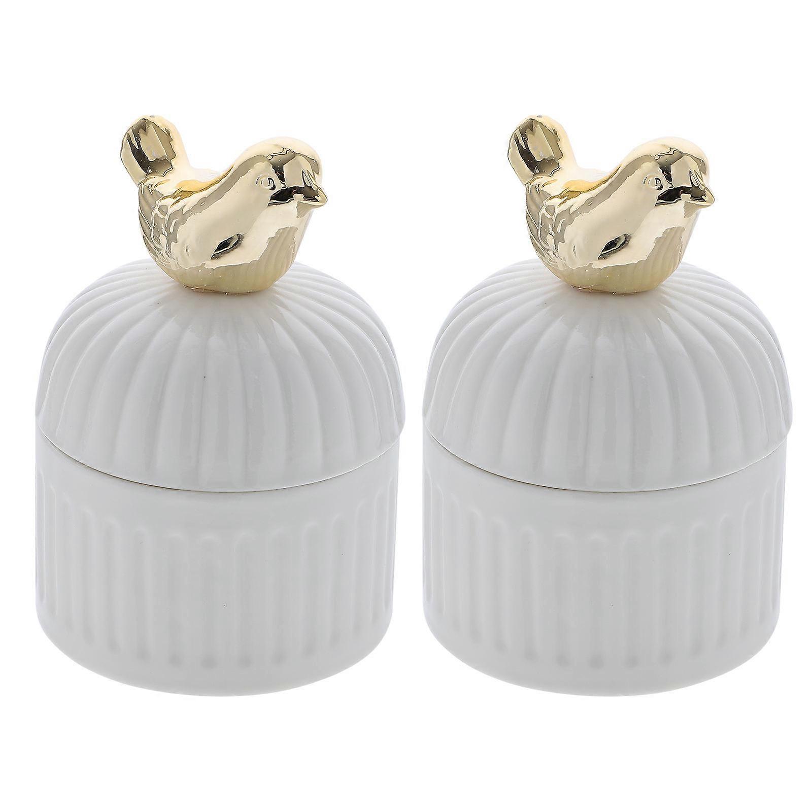 Chic Wedding Candy Boxes Storage Boxes for Decor 2Pcs Gift Packing Case