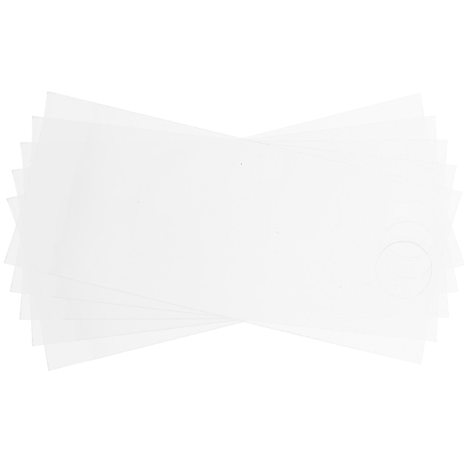 Blank Sublimation Acrylic Name Tags for Tumblers 5Pcs White Durable Set