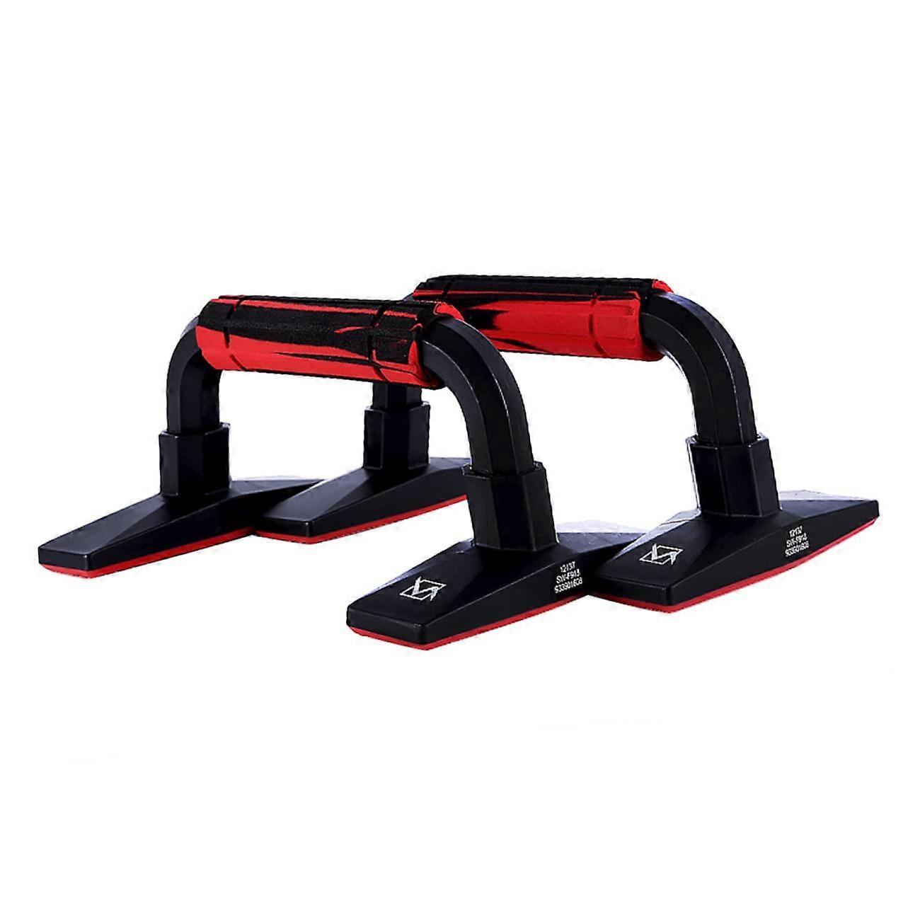 H Shape Fitness Rubber Pushup Stands For Grip Trainer And Gym Handles Rubber, NonSlip Base, Standard Size, Home Gym