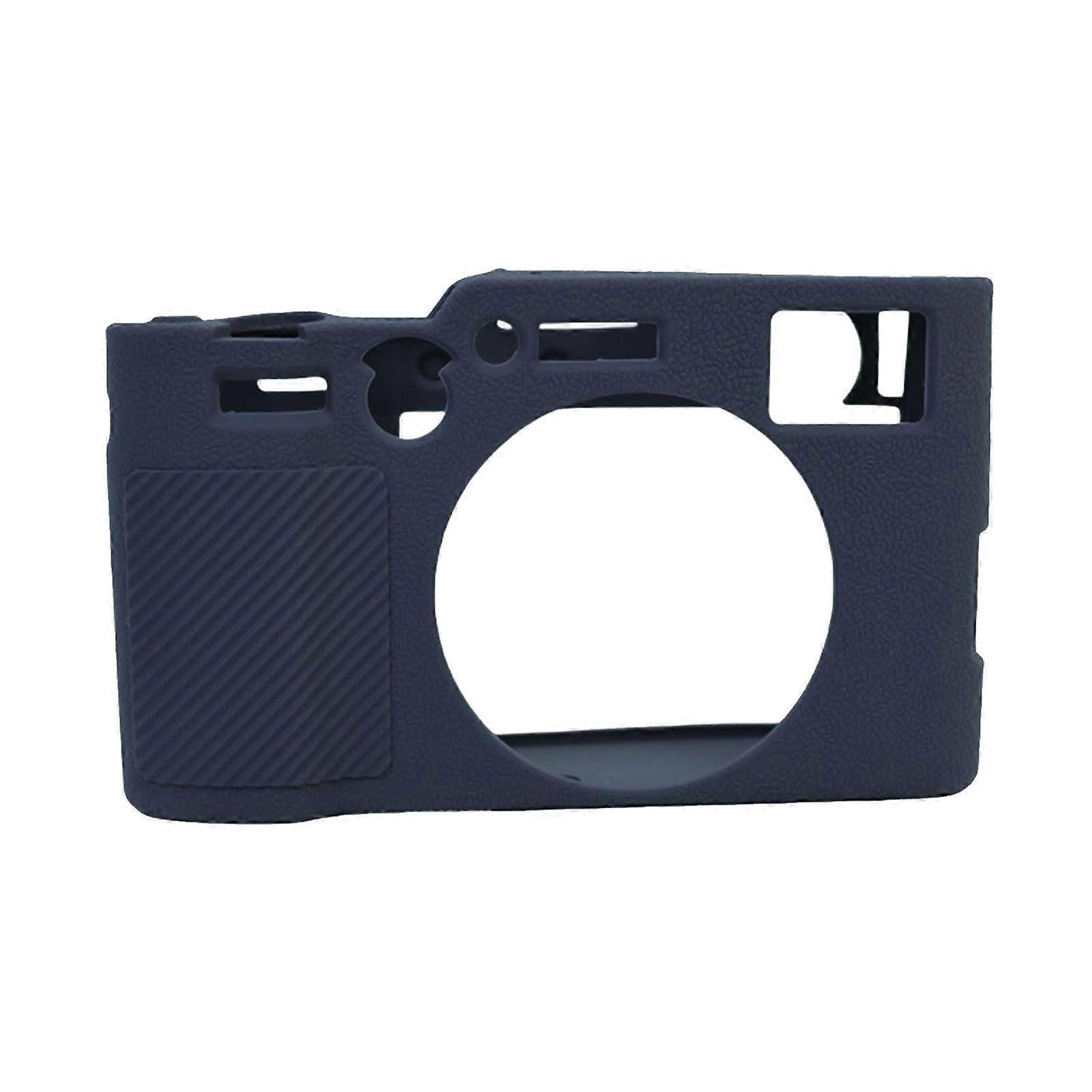 Camera Case Silicone Protective Case For X100VI Instant Camera Navy Blue Lightweight Soft Rubber Carry Case