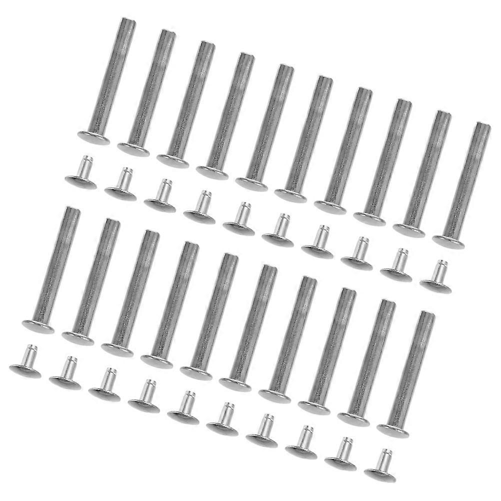 Folding Fan Rivet and Nut Repair Kit for Handheld Fans 100Sets Silver