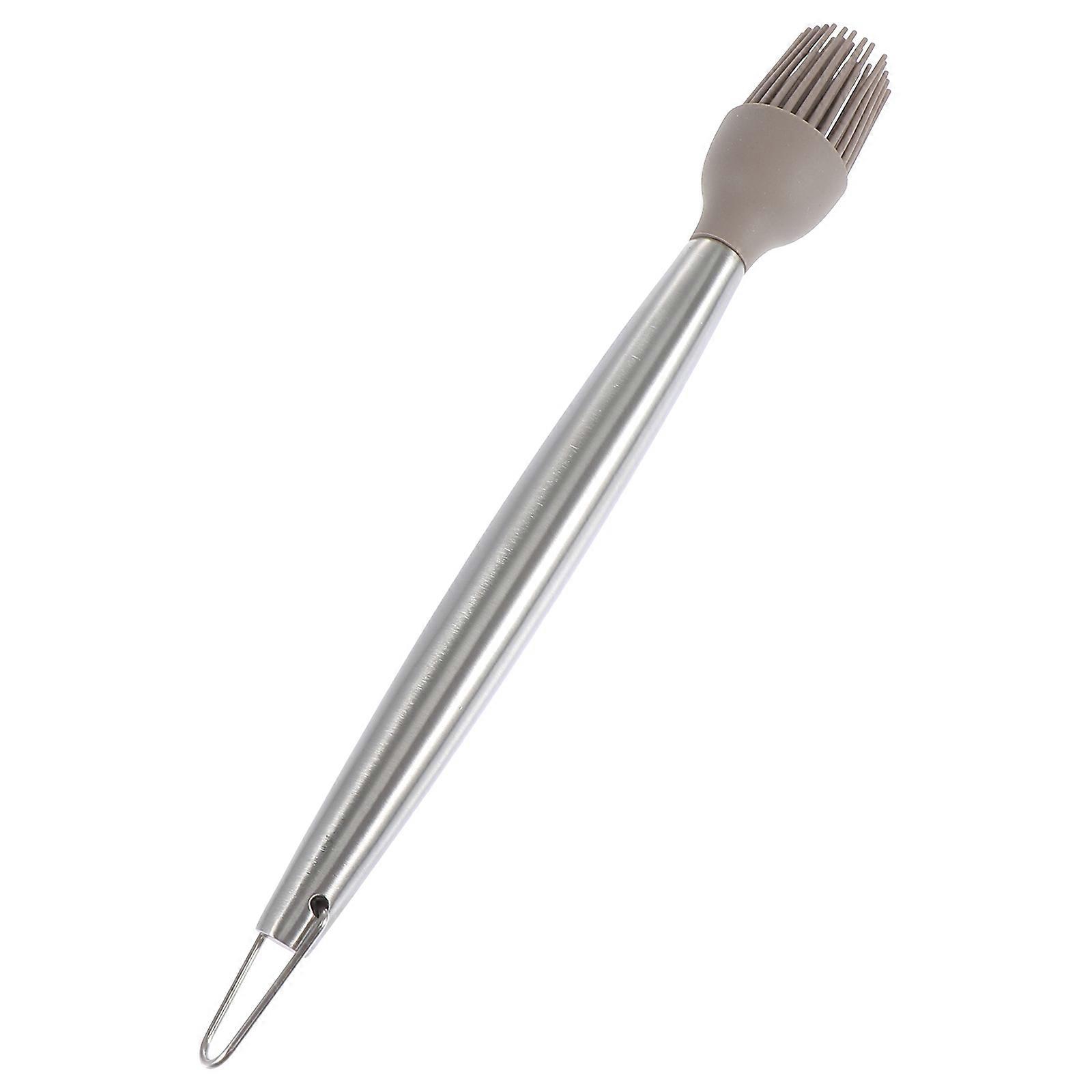 Professional Food Brush 1Pc Designed For Cooking Grilling And Baking 11X1.6X1.6In Silver Easy To Clean