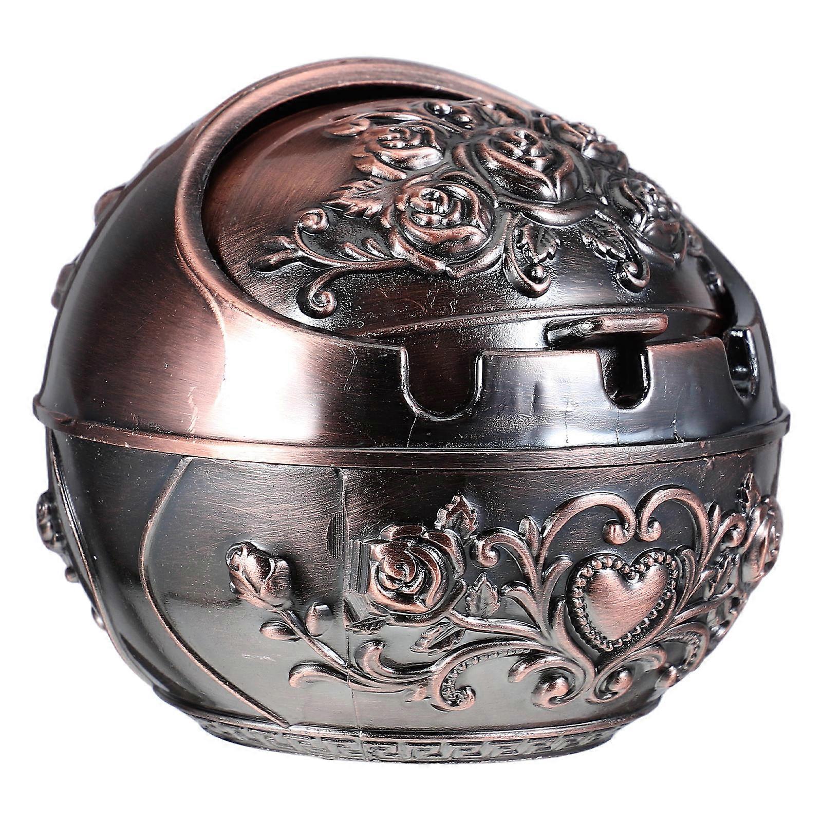 Small Ash Tray Metal Ashtray with Lid for Indoor Use 5Pcs Portable