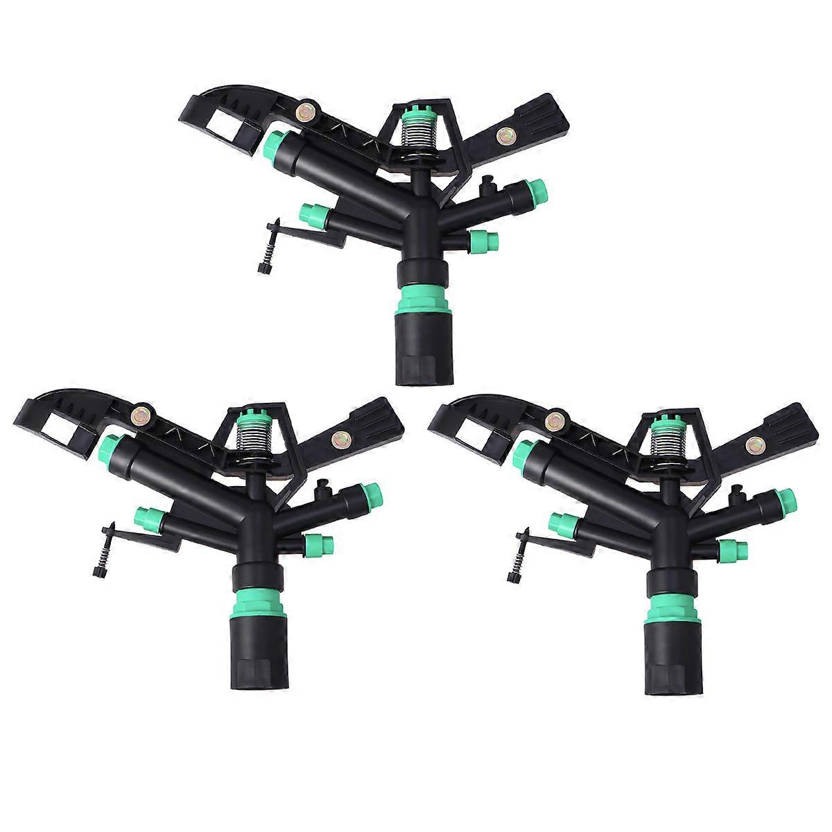 Sprayer Sprinkler 3Pcs Metal 360 Degree Rotating Sprinkler Head for Garden