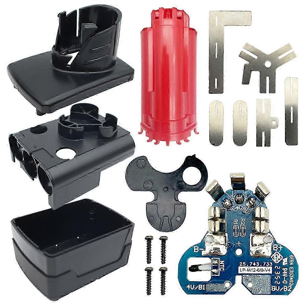 M12 Li-Ion Battery Plastic Case PCB Protection Circuit Board for 12V 48-11-2411 Housing Shell for 9