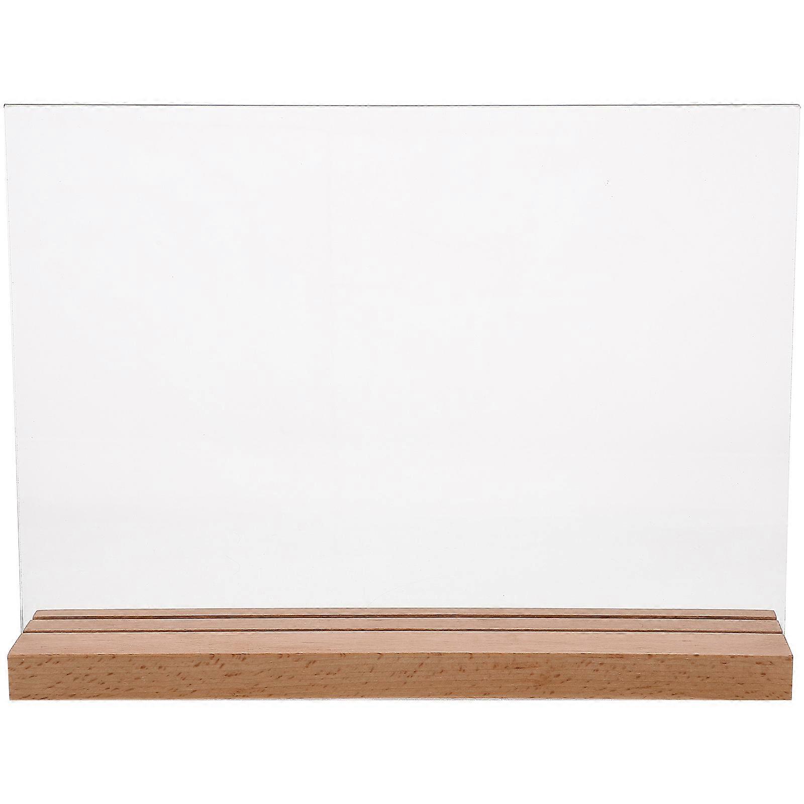 Sign Display Board Label Holder for Restaurant 4Pcs Transparent Menu Showing Stand