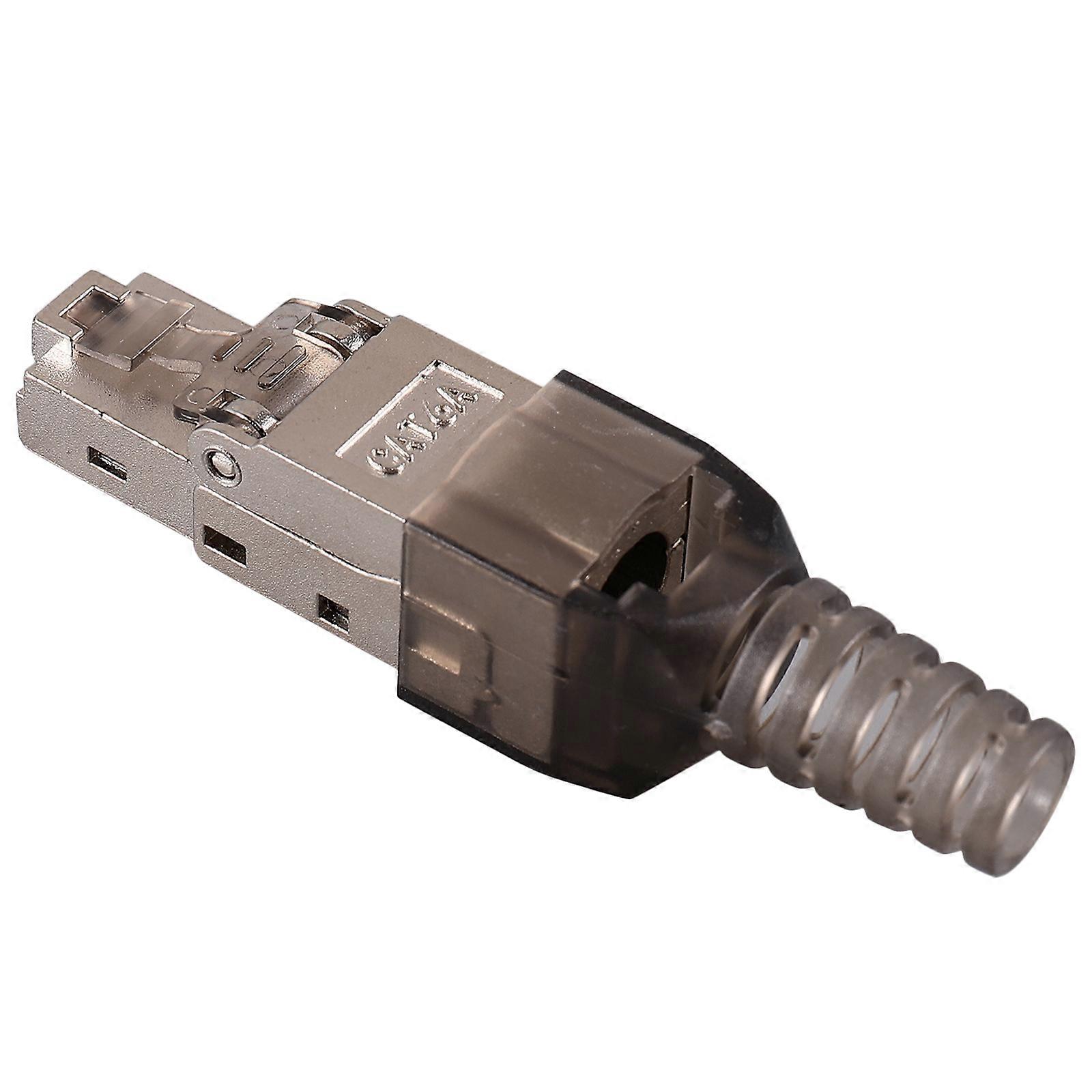 Ethernet Connector Ethernet Cable End Crimp for Network Cable 2Pcs Cat6a Plug