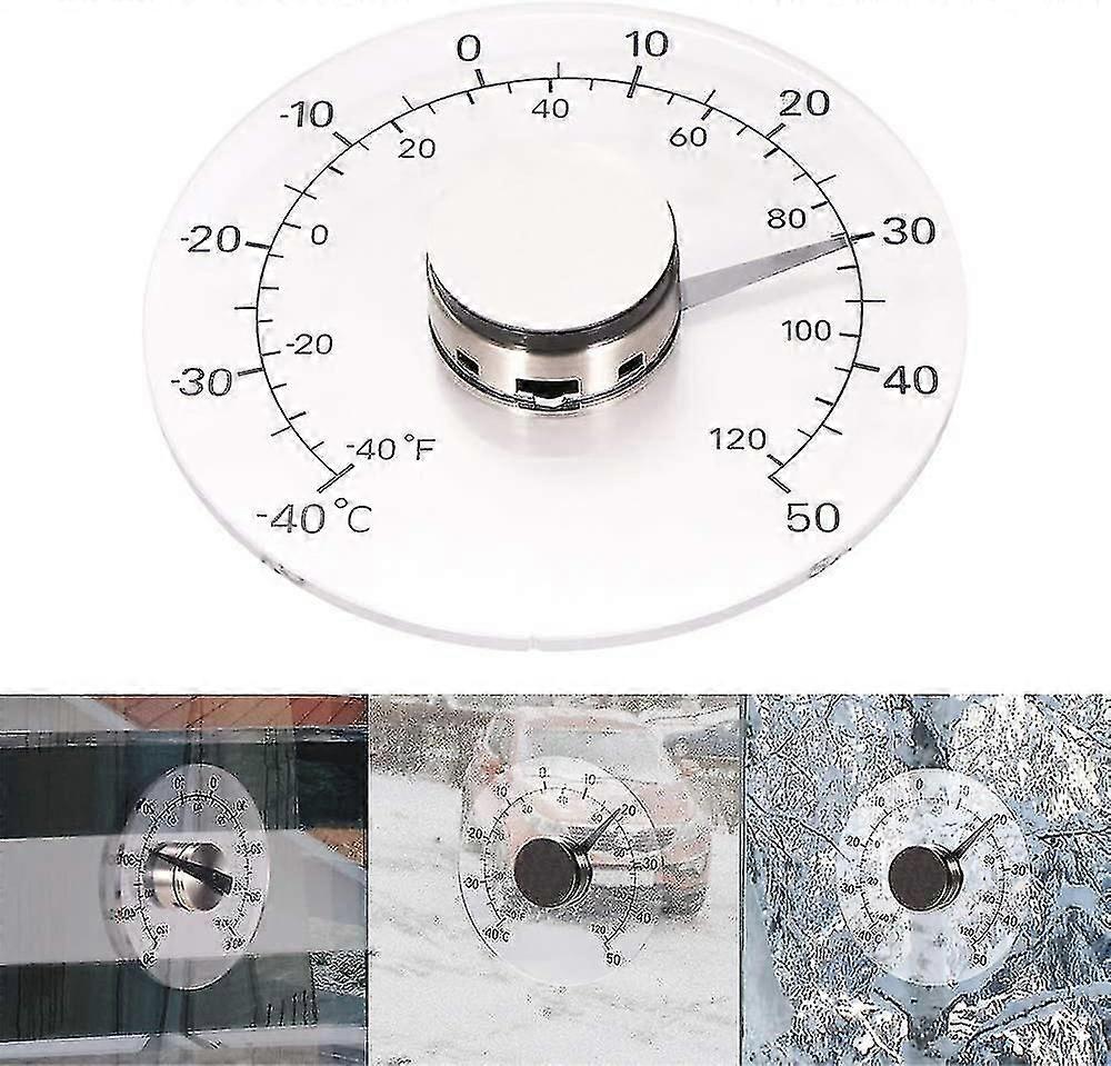 Väggfönstertermometer, utomhushushåll transparent termometer