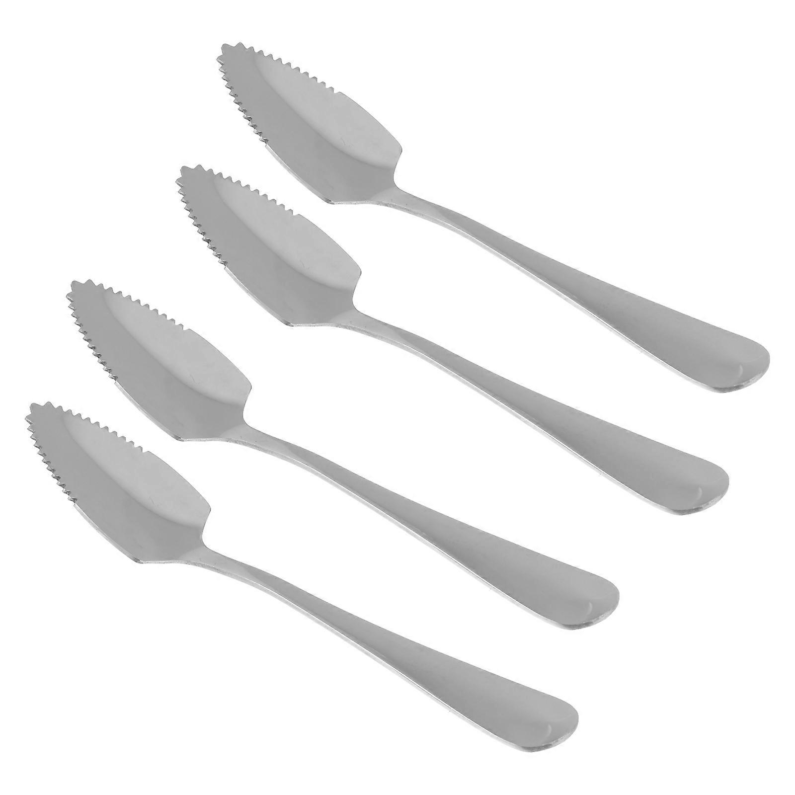 Fruit Spoons 8 Pcs With Serrated Edges For Scooping And Grapefruit Eating Long Handle Craftsmanship 15.5 X 2.7 X 0.5Cm