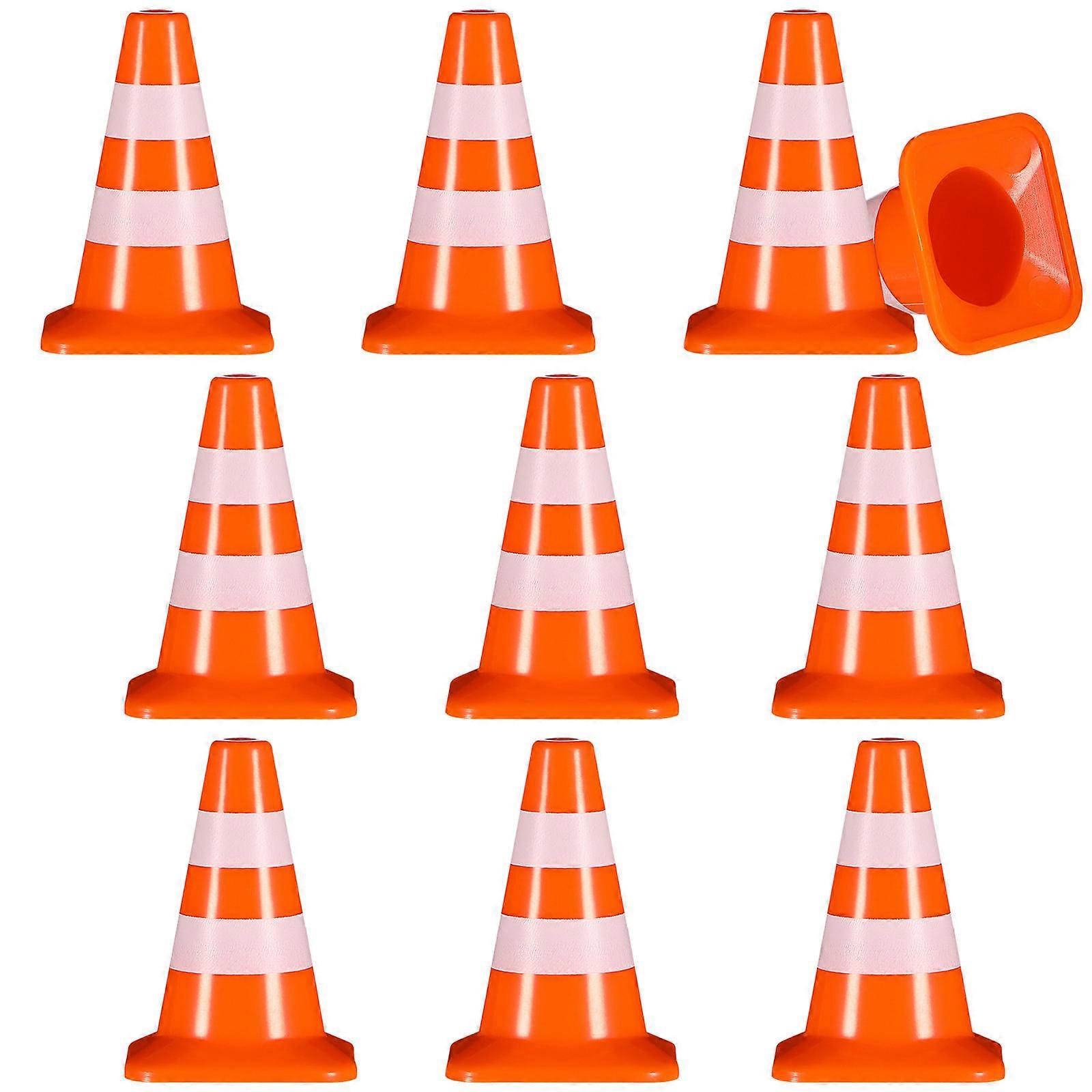 Traffic Cones And Signs Sand Table Ornaments Demonstration Models Kids Compact Design 20 Pcs