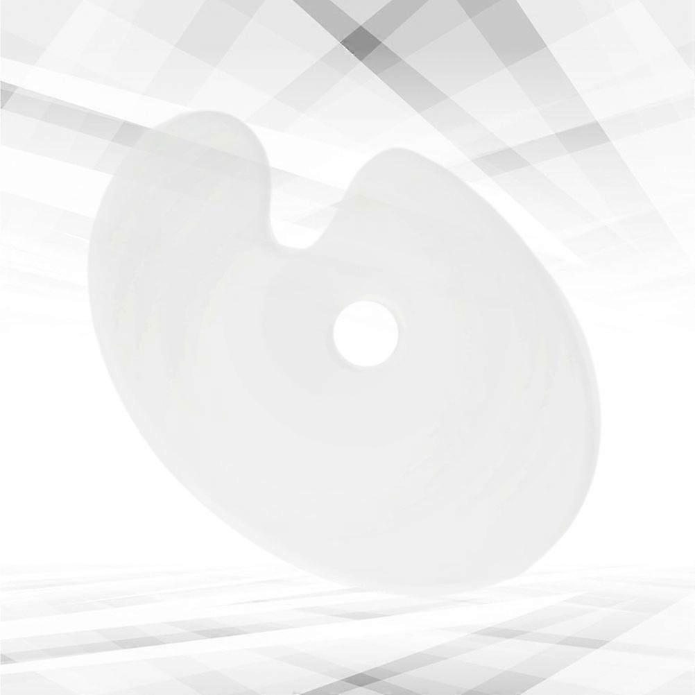 Transparent Acrylic Art Palette Elliptical for Painting Use 6 Pieces