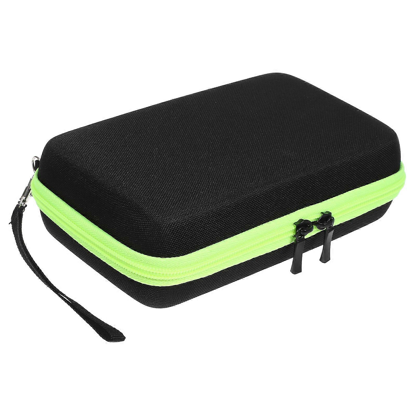 Case Protection Box for Storage 2Pcs Portable Travel Green Zipper